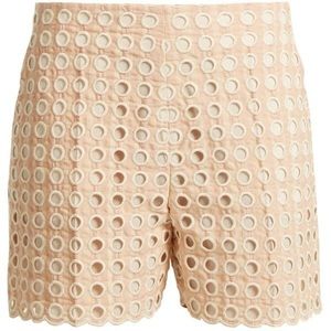Chloe Pink Eyelet Shorts New with the Tags